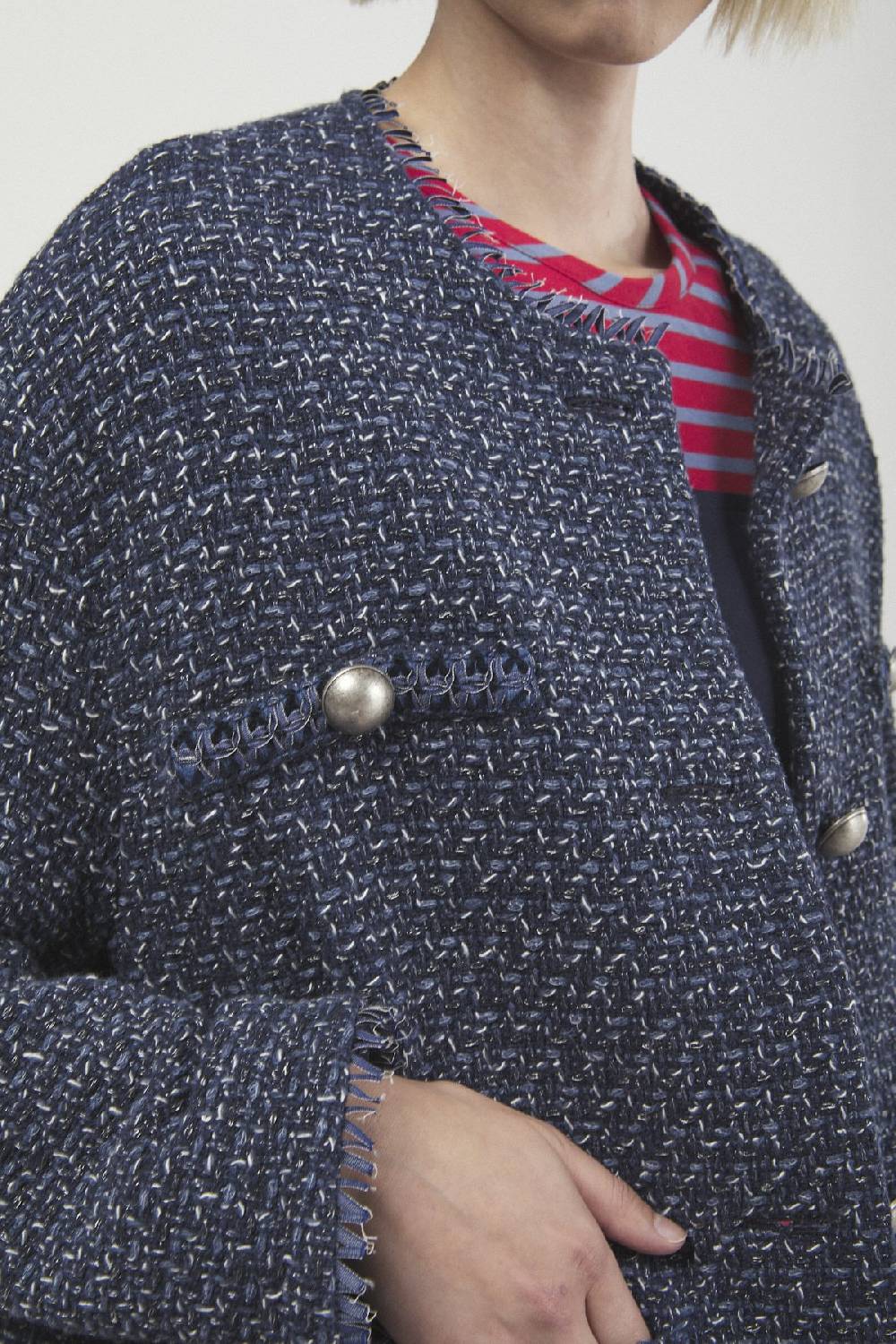 ottod'Ame Tweed jacket with buttons Prezzo Ridotto
