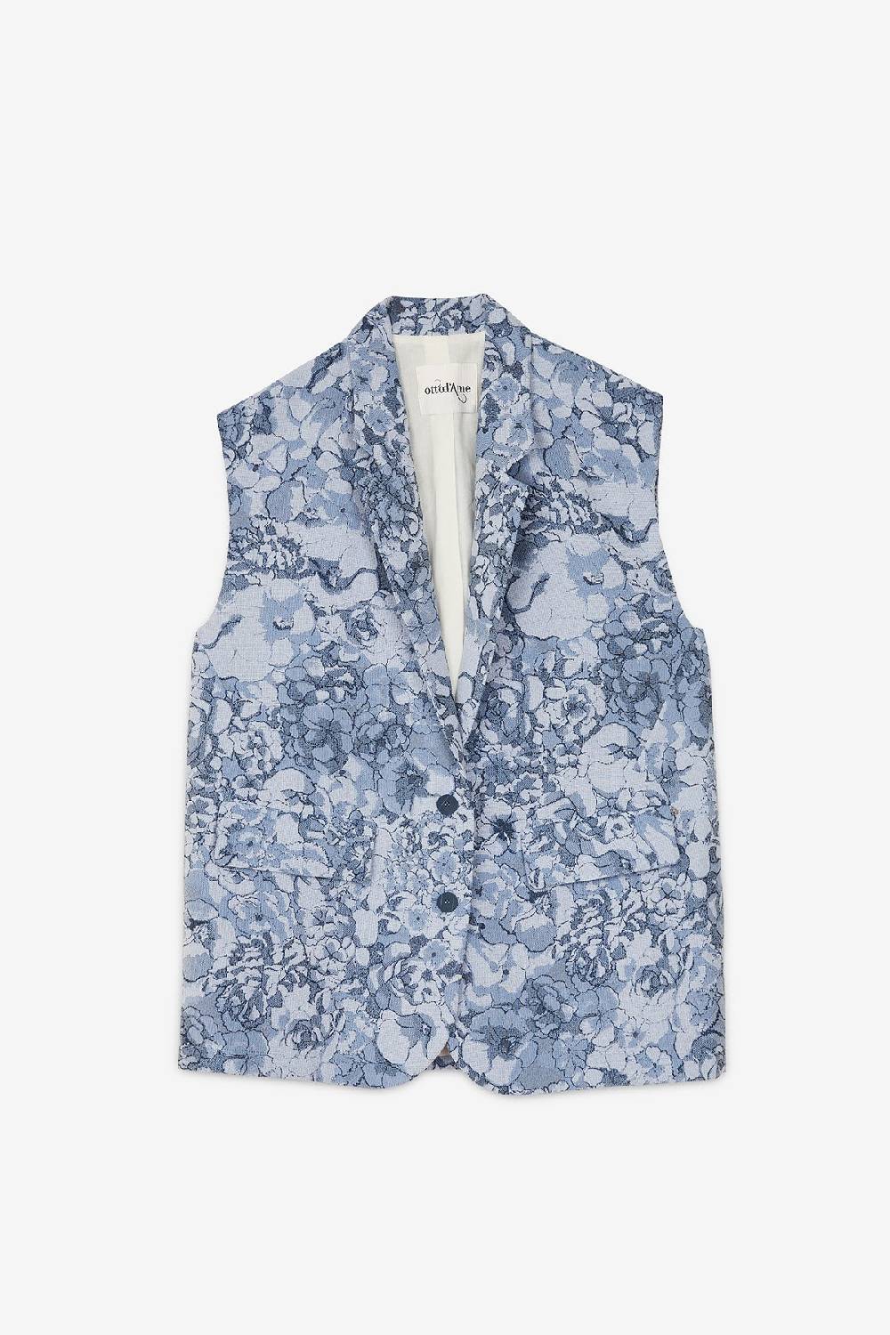 ottod'Ame Printed sleeveless blazer Sconto