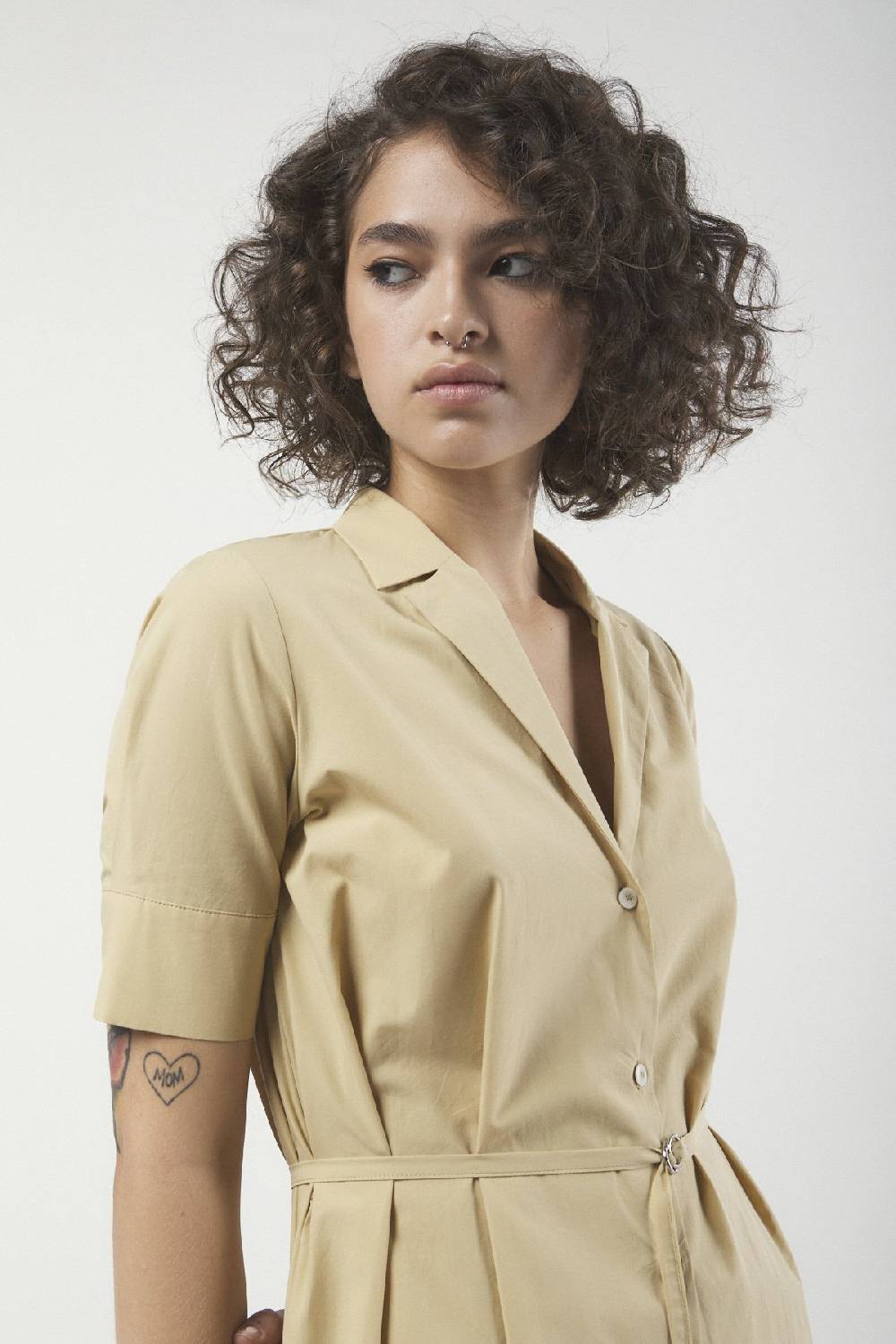 ottod'Ame Poplin midi chemisier Moda