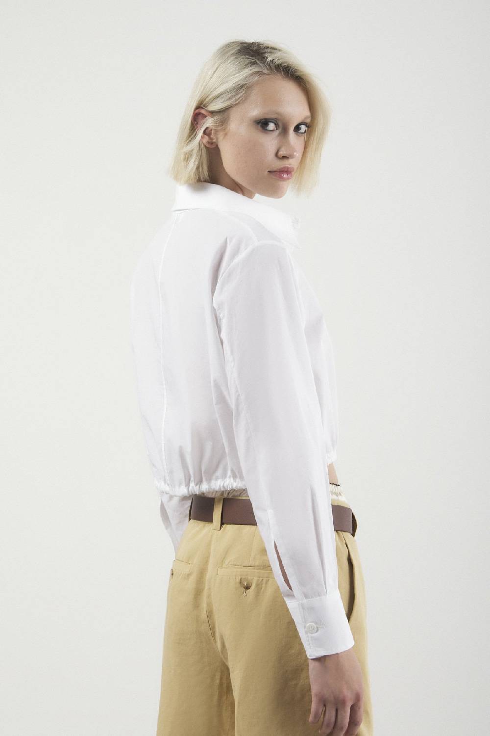 ottod'Ame Poplin cropped shirt 2025