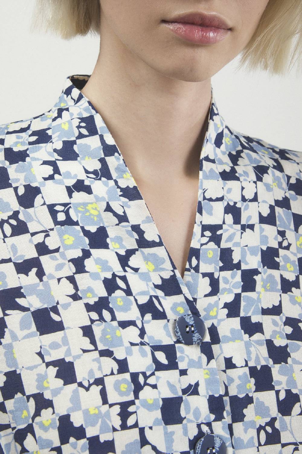 ottod'Ame Printed dress with pleated skirt Italia