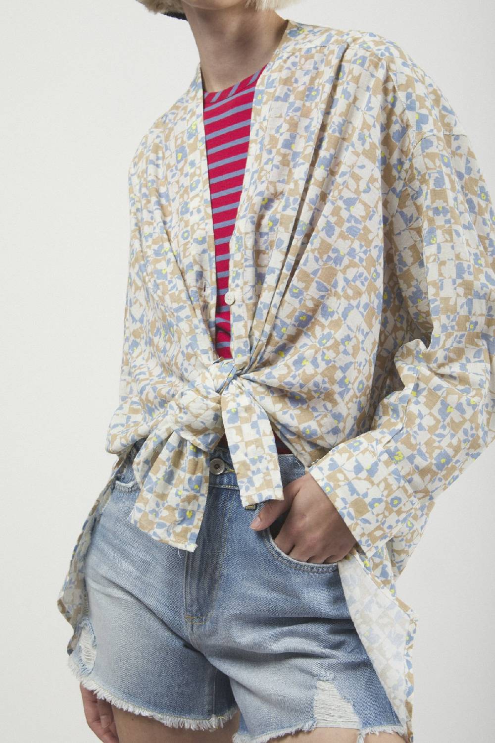 ottod'Ame Printed oversize shirt 2025