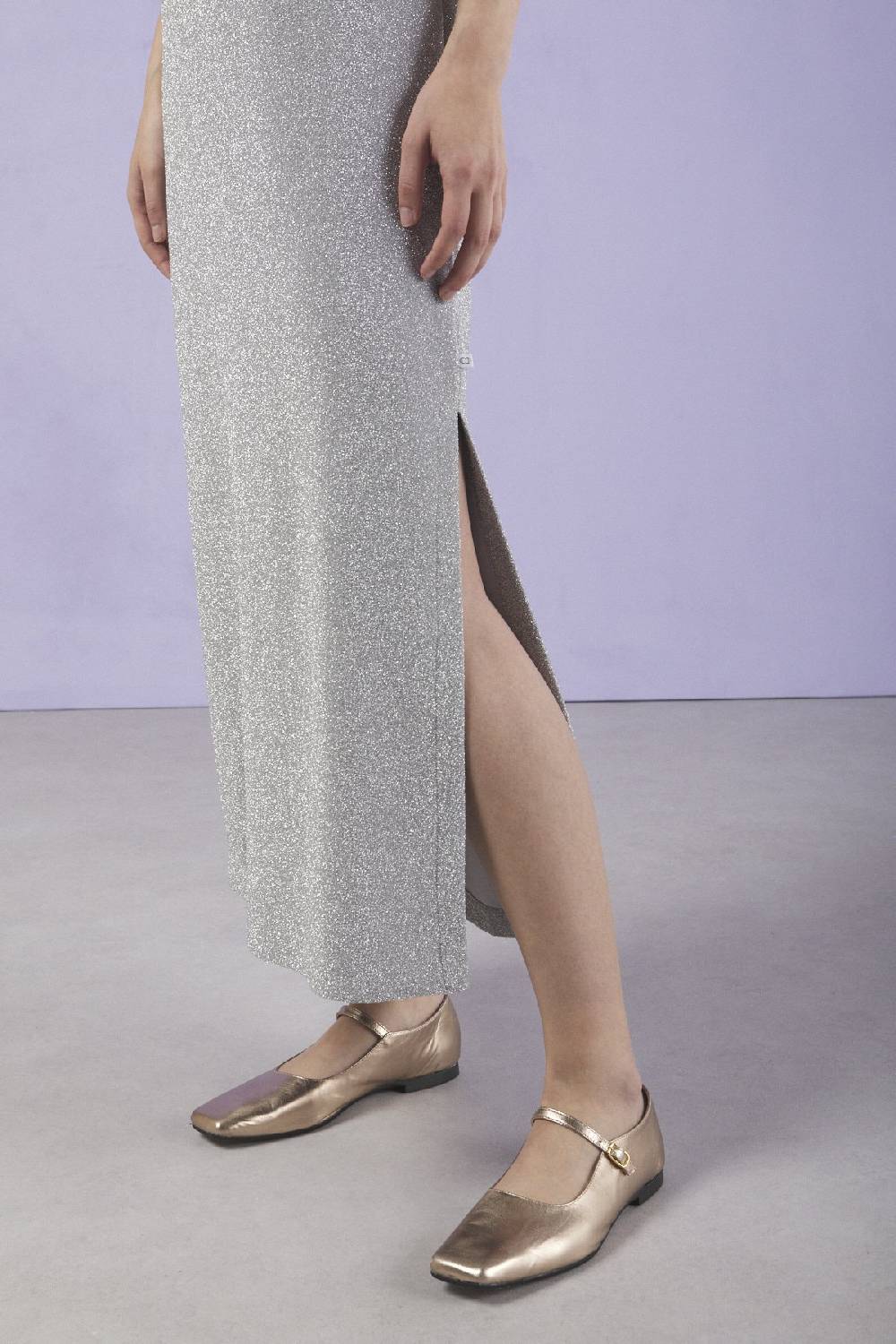 ottod'Ame Long dress with lurex Shopping Online