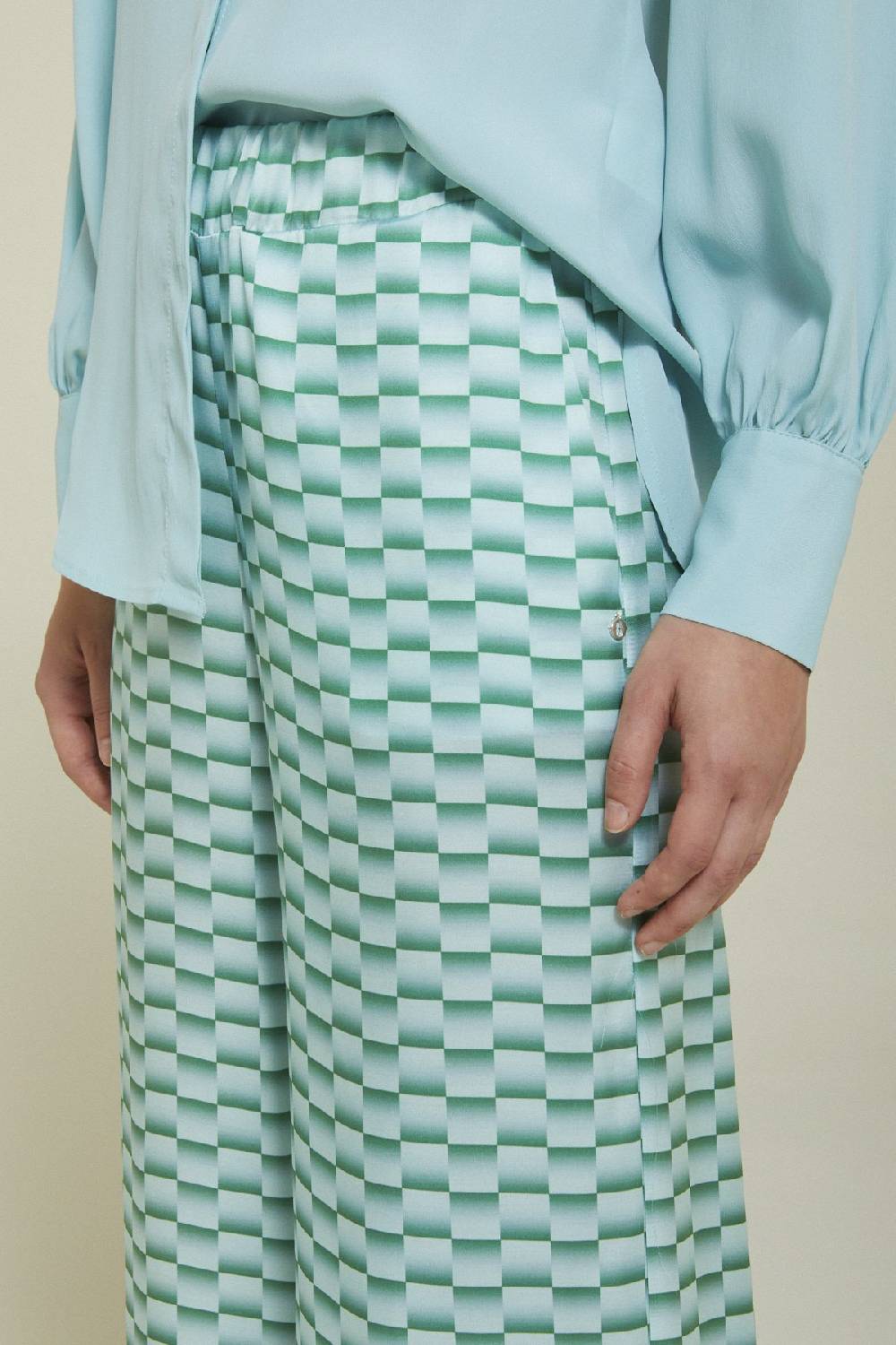 ottod'Ame Viscose palazzo trousers Sconto