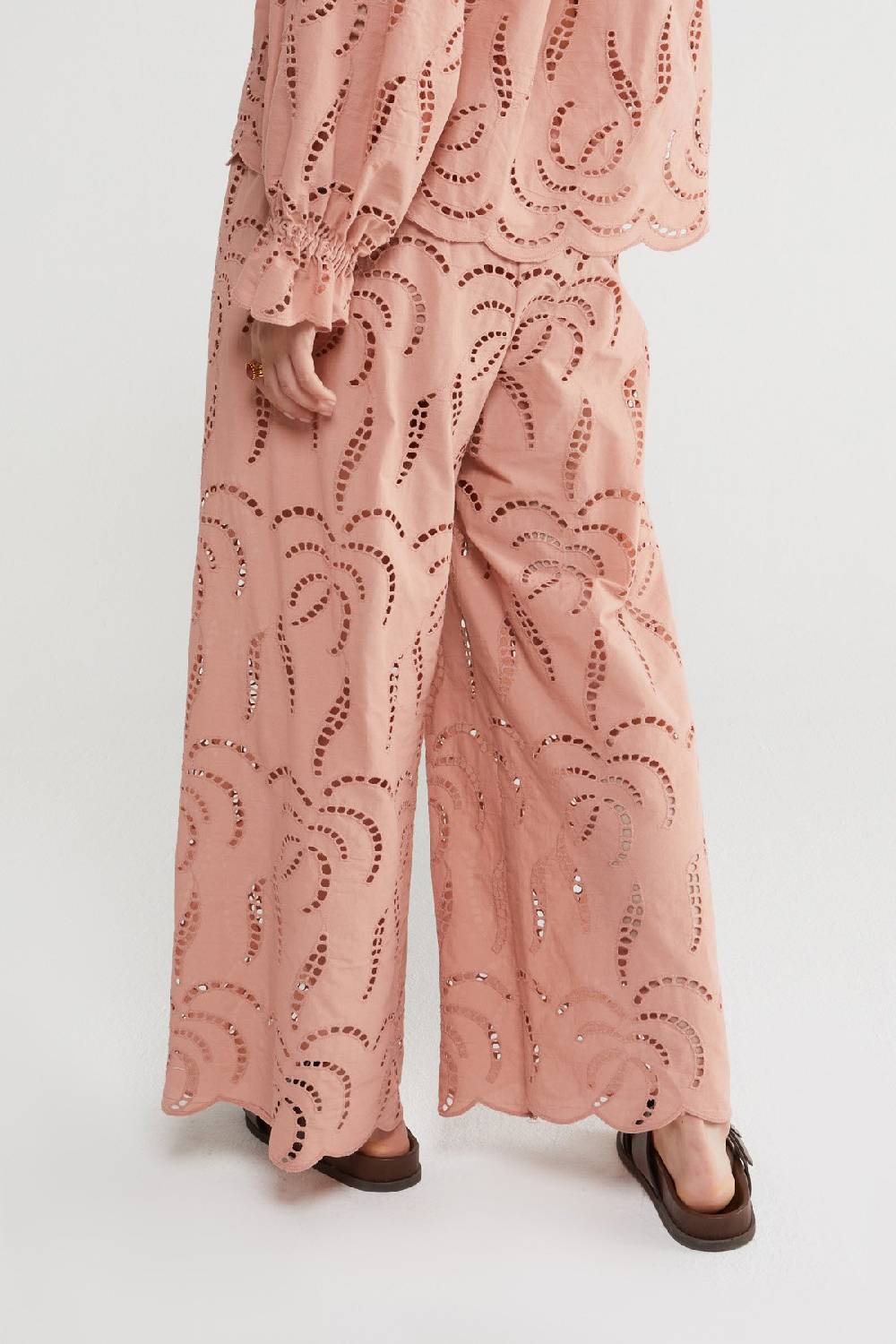 ottod'Ame Broderie anglaise palazzo trousers Vendita