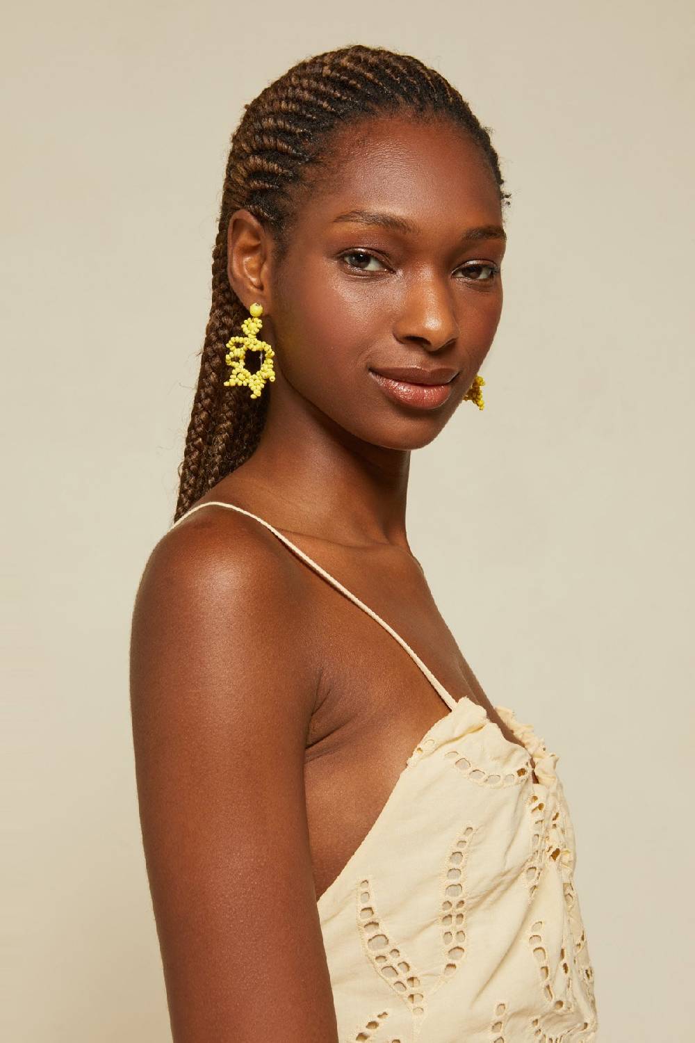 ottod'Ame Broderie anglaise long dress with neckline with bow Promozione