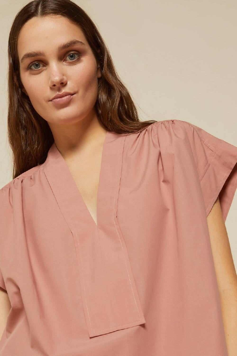 ottod'Ame Poplin V-neck sweater Consegna Veloce