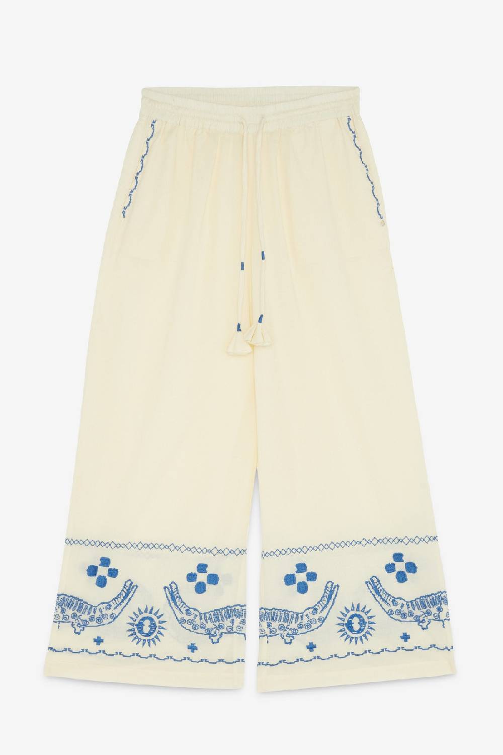 ottod'Ame Wide trousers with drawstring Affare Del Giorno