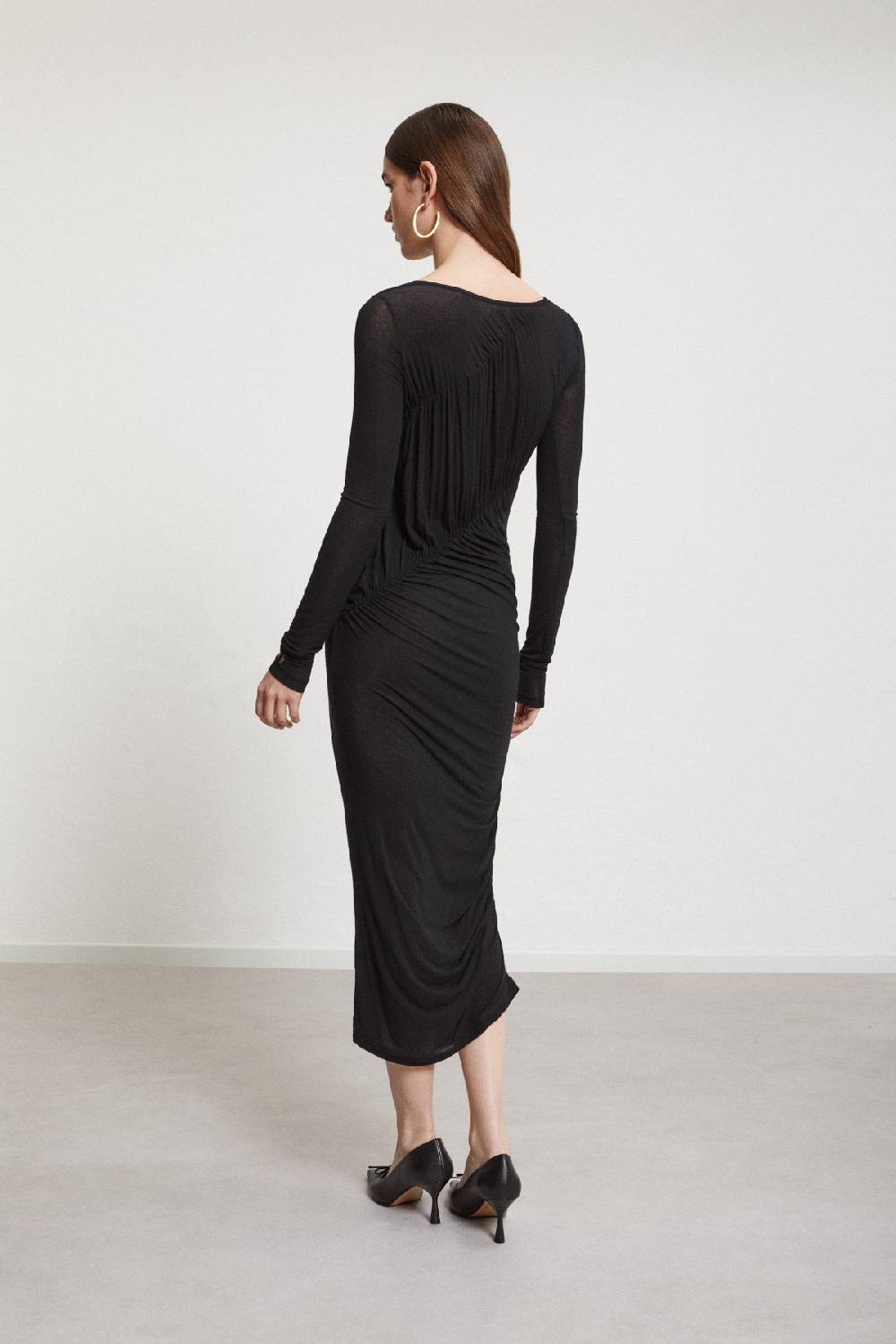 ottod'Ame Stretch viscose long dress Vendita Calda