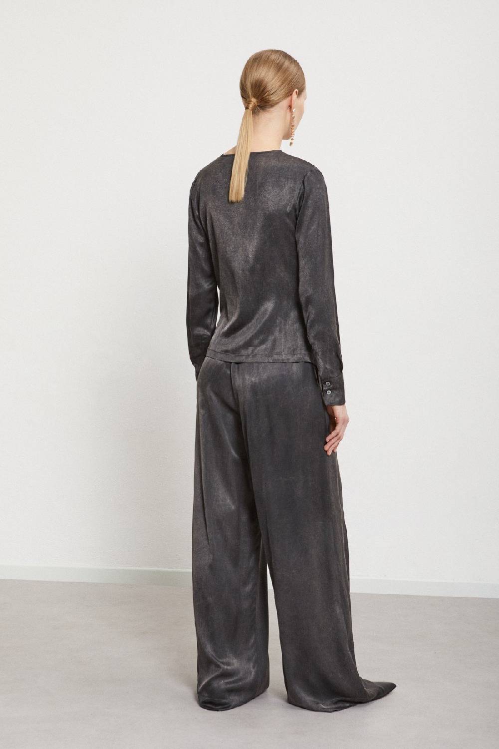 ottod'Ame Viscose palazzo trousers Saldi Di Fabbrica