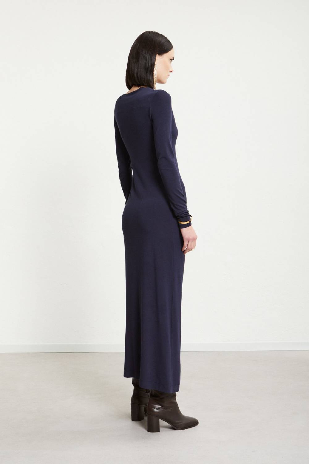 ottod'Ame Viscose long dress with pleats Nuova