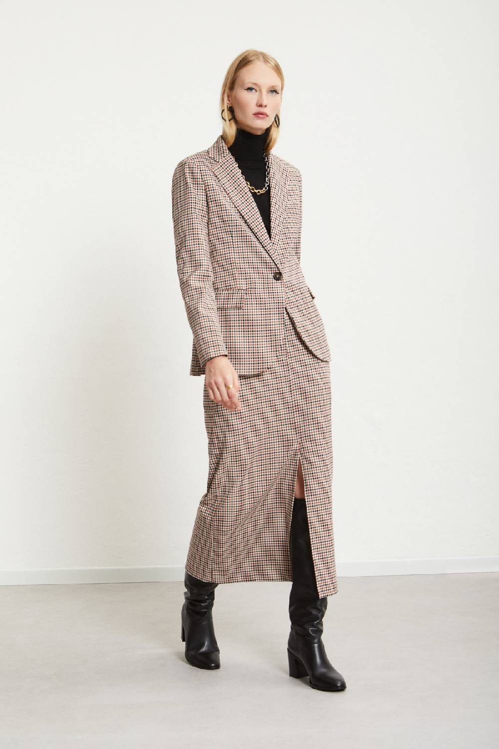 ottod'Ame Printed check jacket 2025