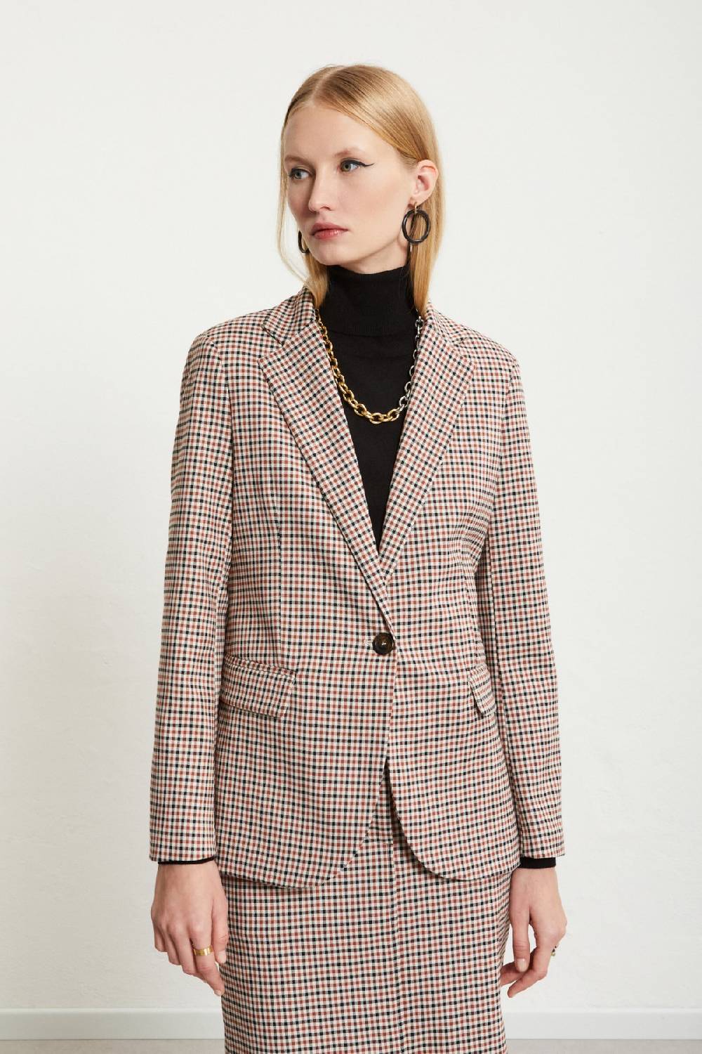 ottod'Ame Printed check jacket 2025
