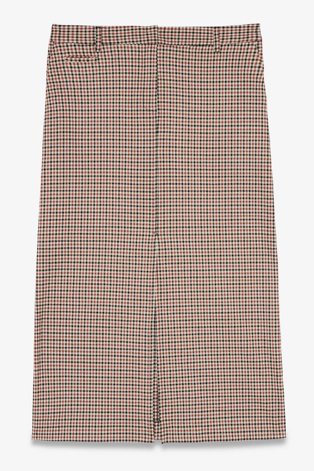 ottod'Ame Printed check long skirt Italy
