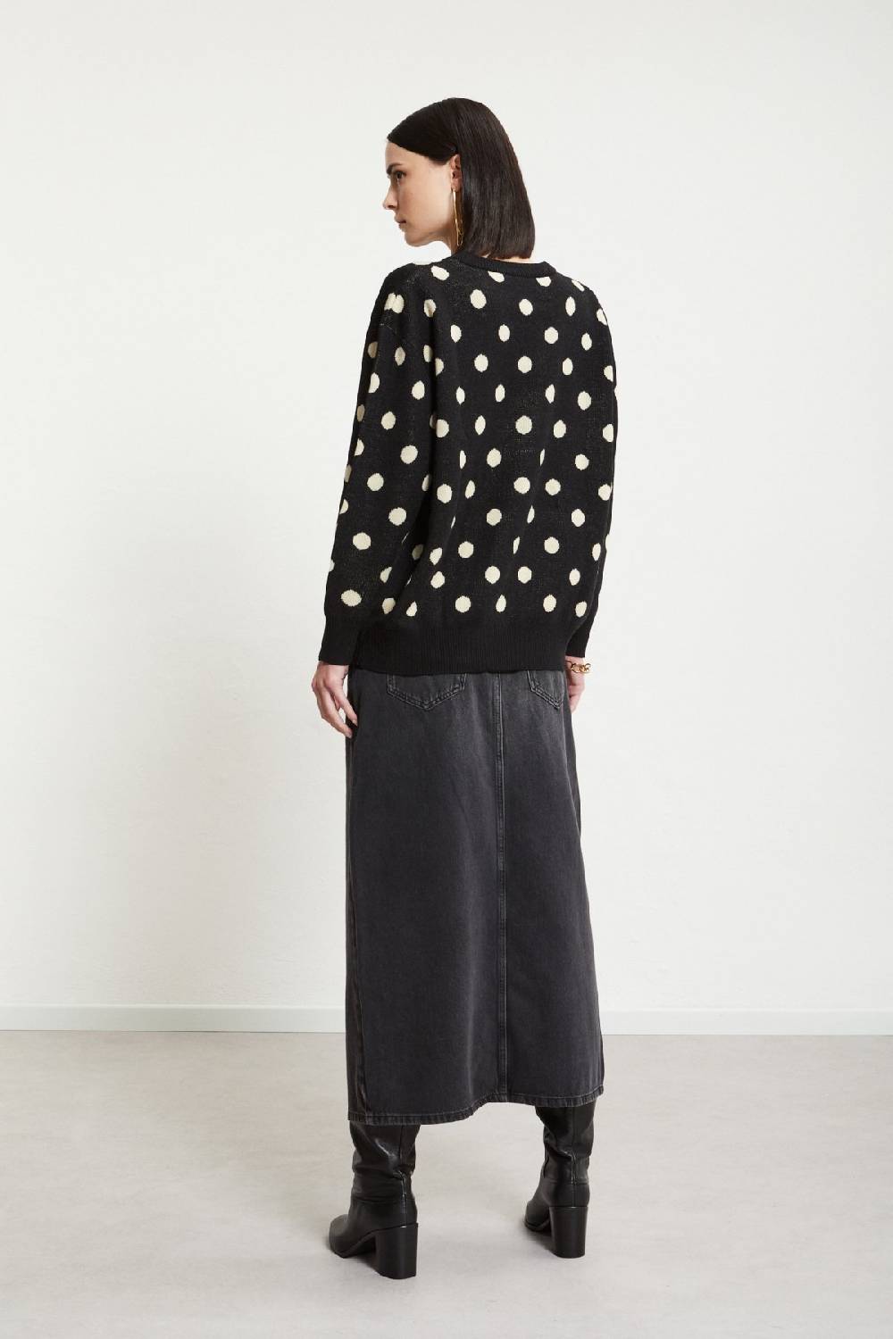 ottod'Ame Denim long skirt Promozione