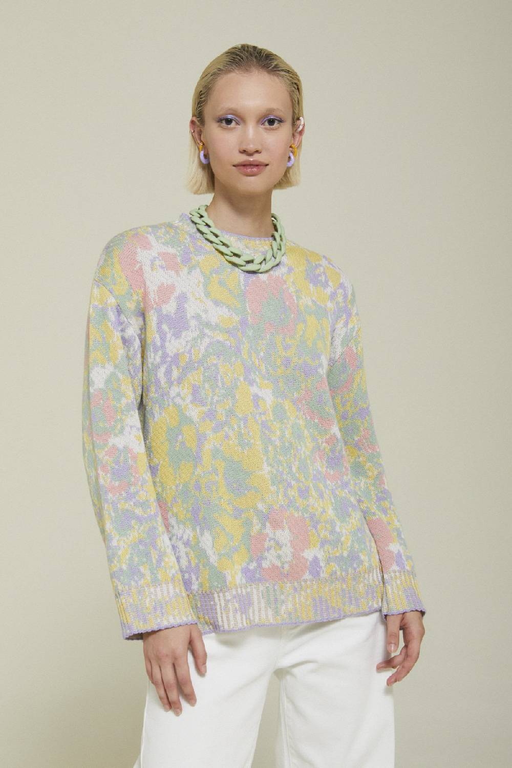 ottod'Ame Printed sweater Consegna Veloce