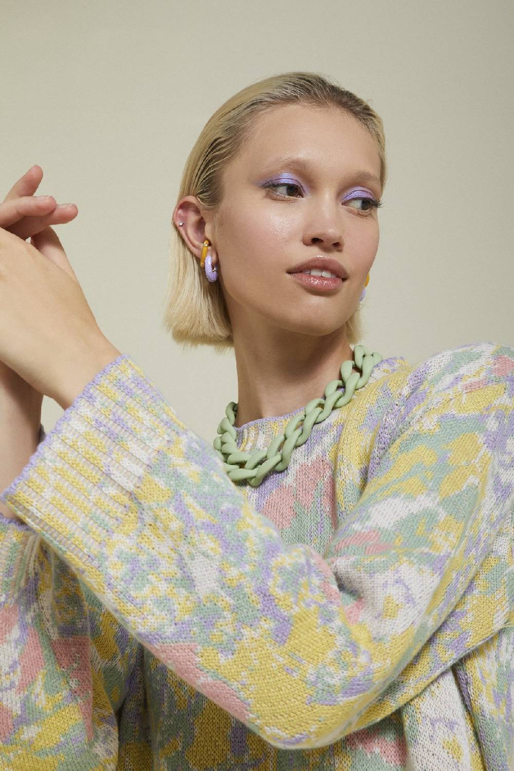 ottod'Ame Printed sweater Consegna Veloce