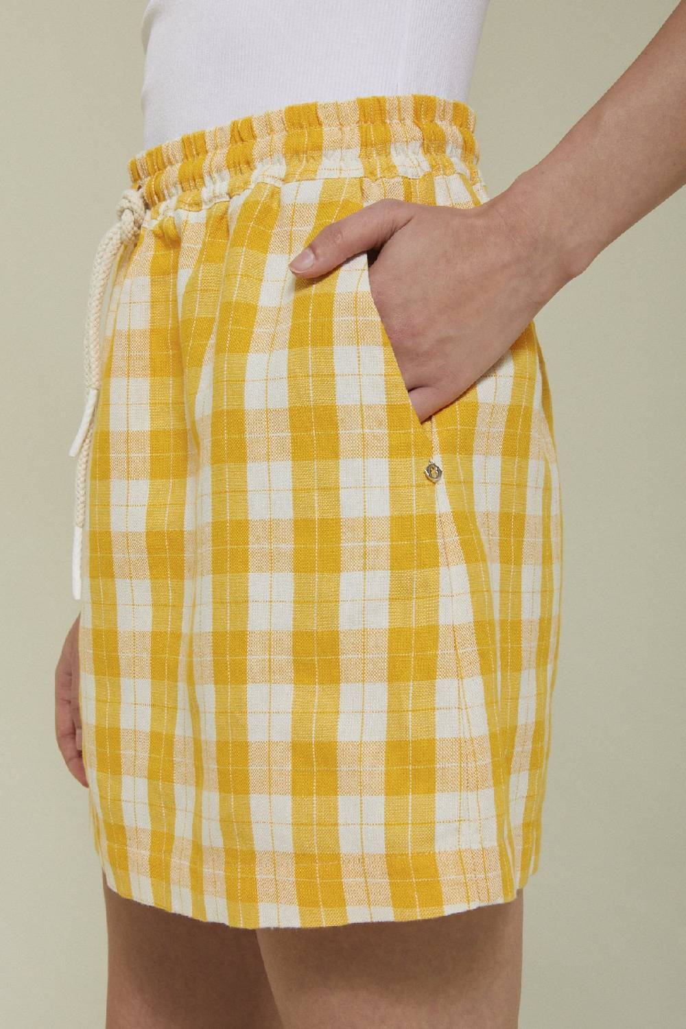 ottod'Ame Linen blend mini skirt Sottocosto