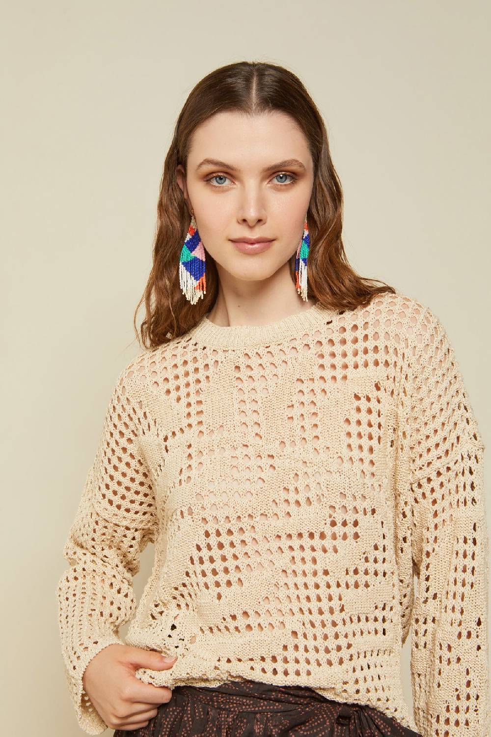 ottod'Ame Fretworked sweater Saldi