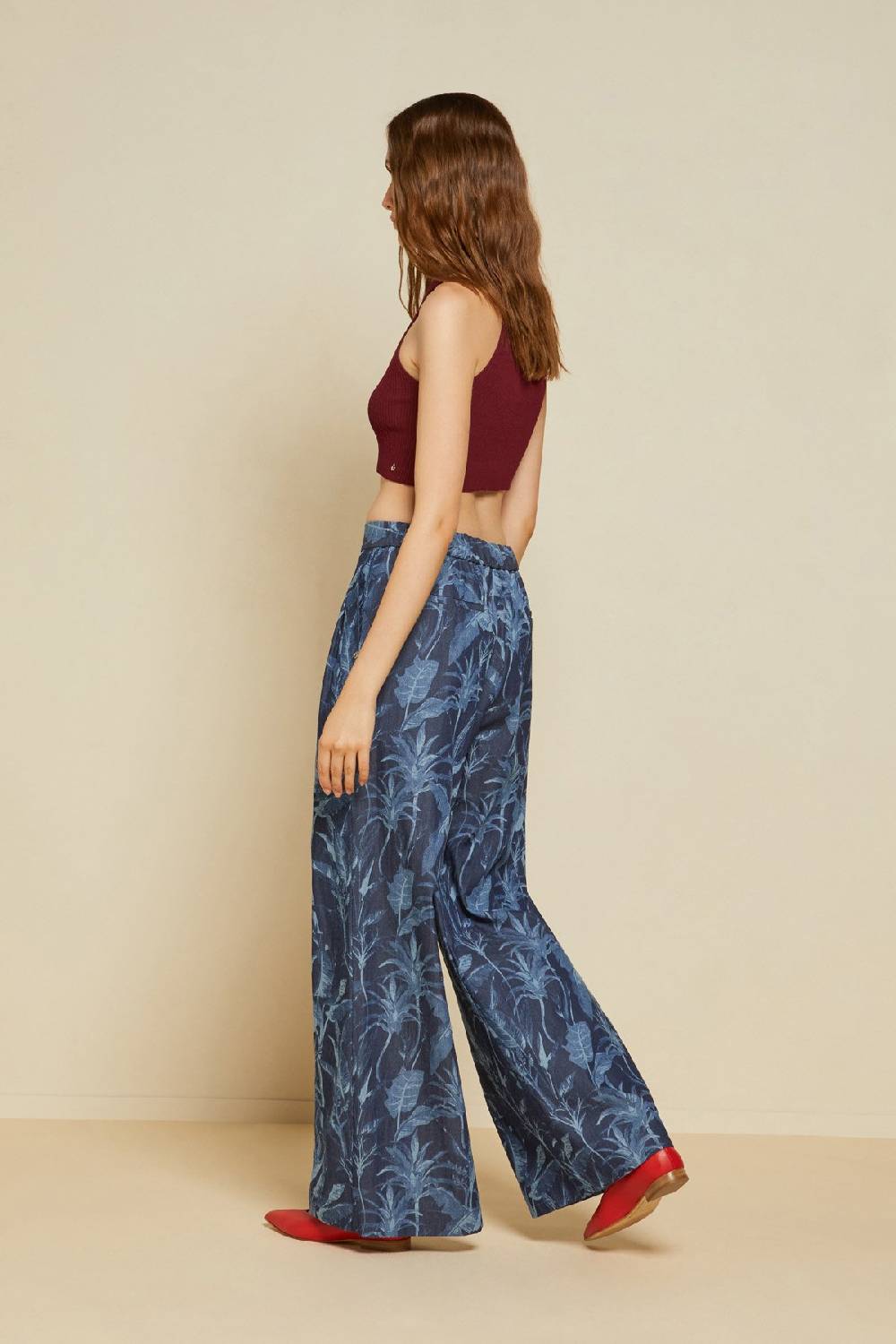 ottod'Ame Cotton palazzo trousers In Saldo