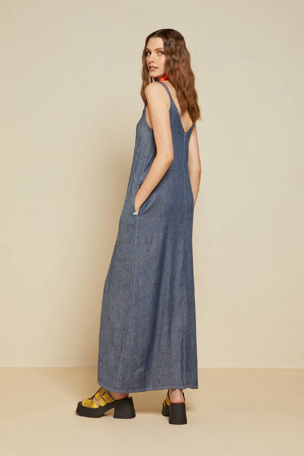 ottod'Ame Linen blend long dress Nuova