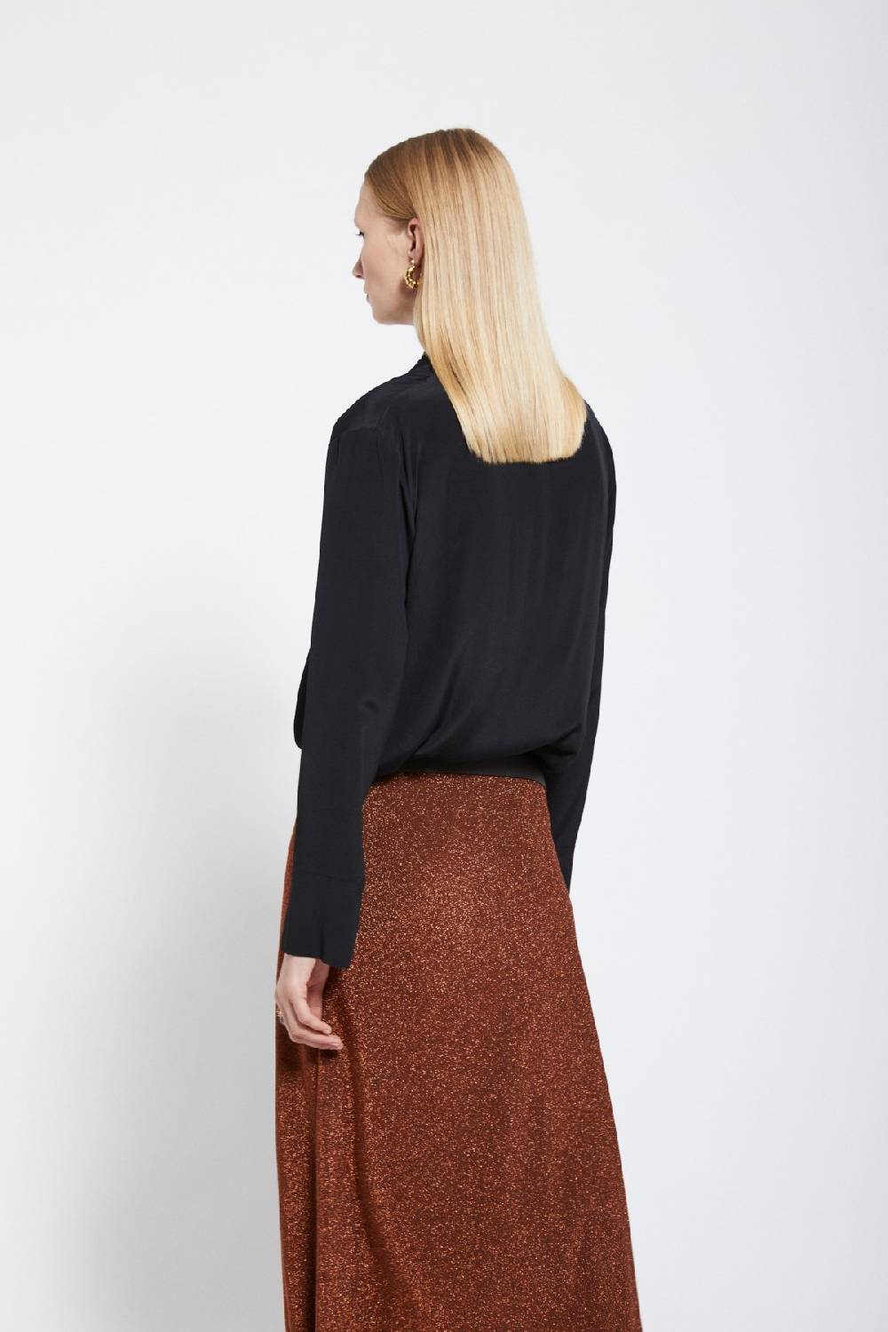 ottod'Ame Silk-blend blouse In Vendita