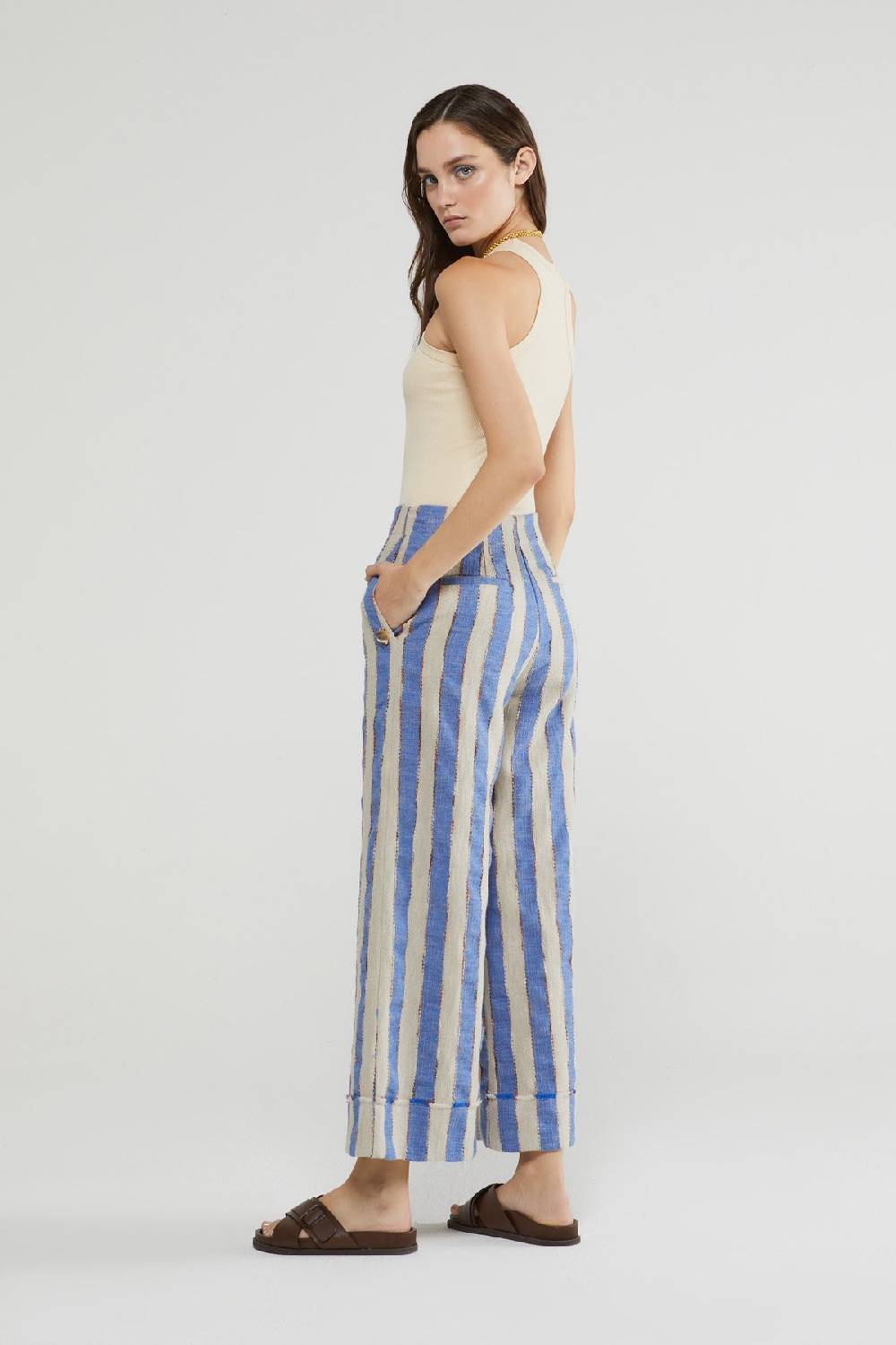 ottod'Ame Linen blend trousers Vendita Calda