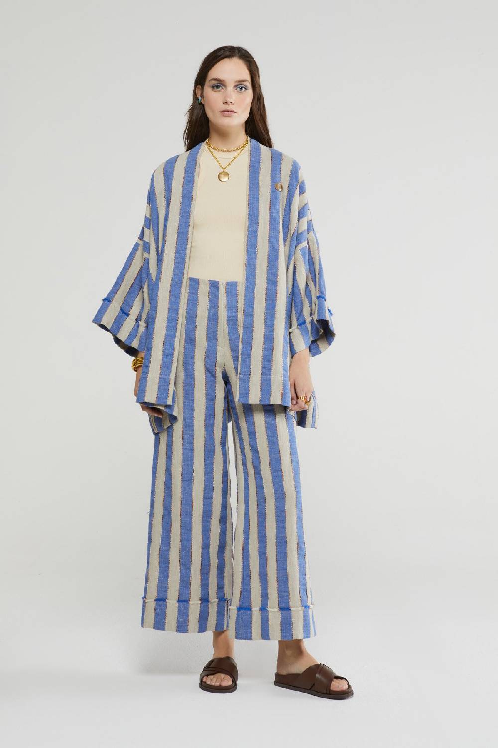 ottod'Ame Linen blend oversized jacket Vendita Economica