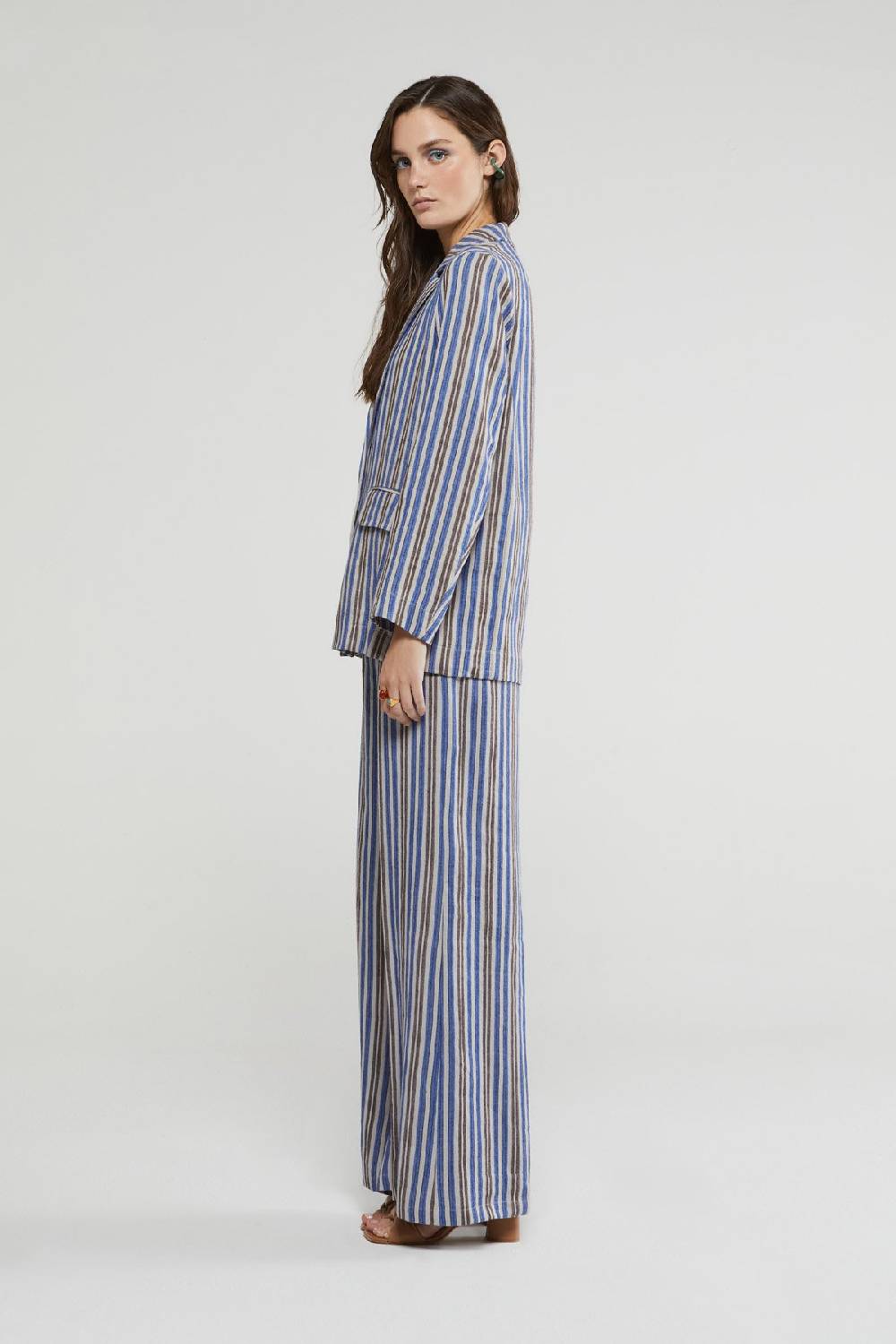 ottod'Ame Linen blend palazzo trousers Vendite Flash