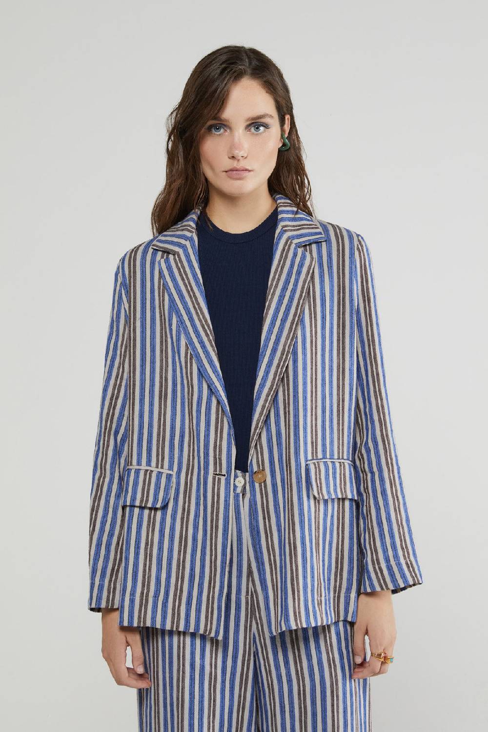 ottod'Ame Linen blend one button jacket Negozio