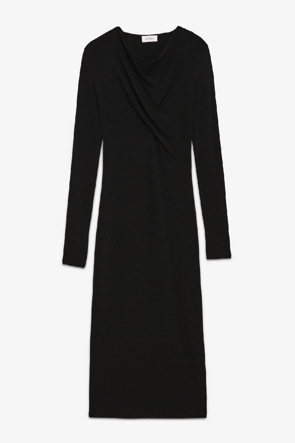 ottod'Ame Viscose long dress with pleats on the neck Nuovo