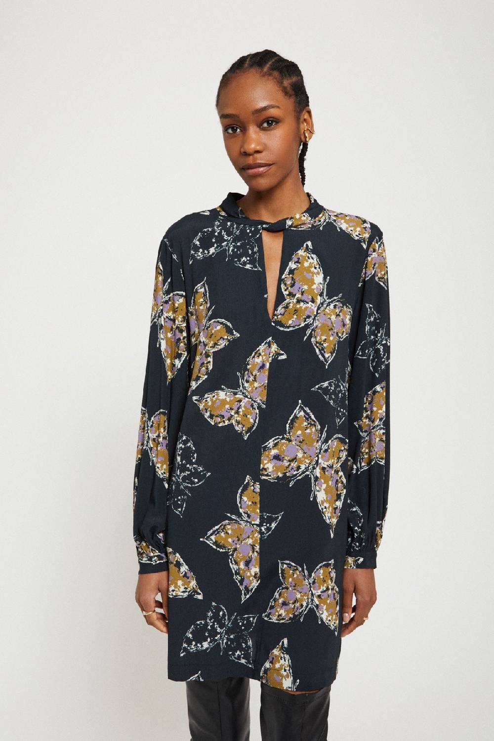 ottod'Ame Printed viscose short dress Pezzi Unici