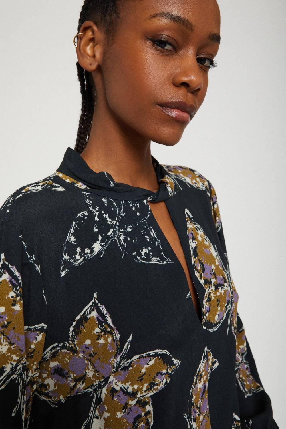 ottod'Ame Printed viscose short dress Pezzi Unici