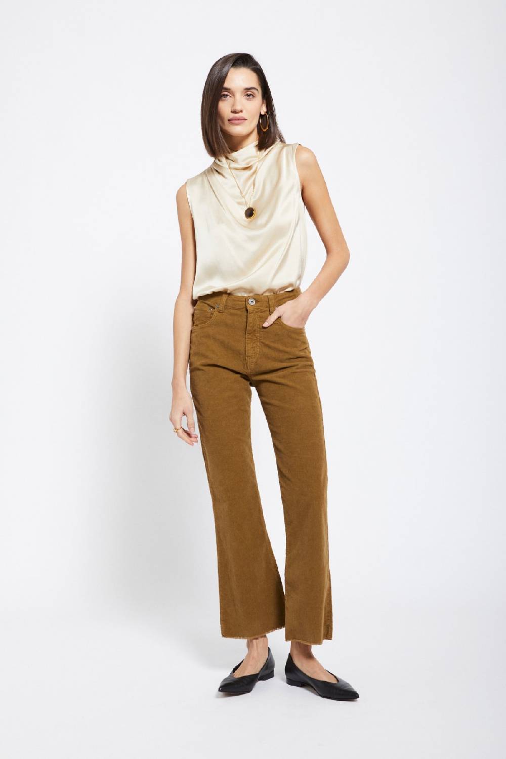 ottod'Ame Velvet anlke lenght trousers Comprane uno, ottenene uno gratis