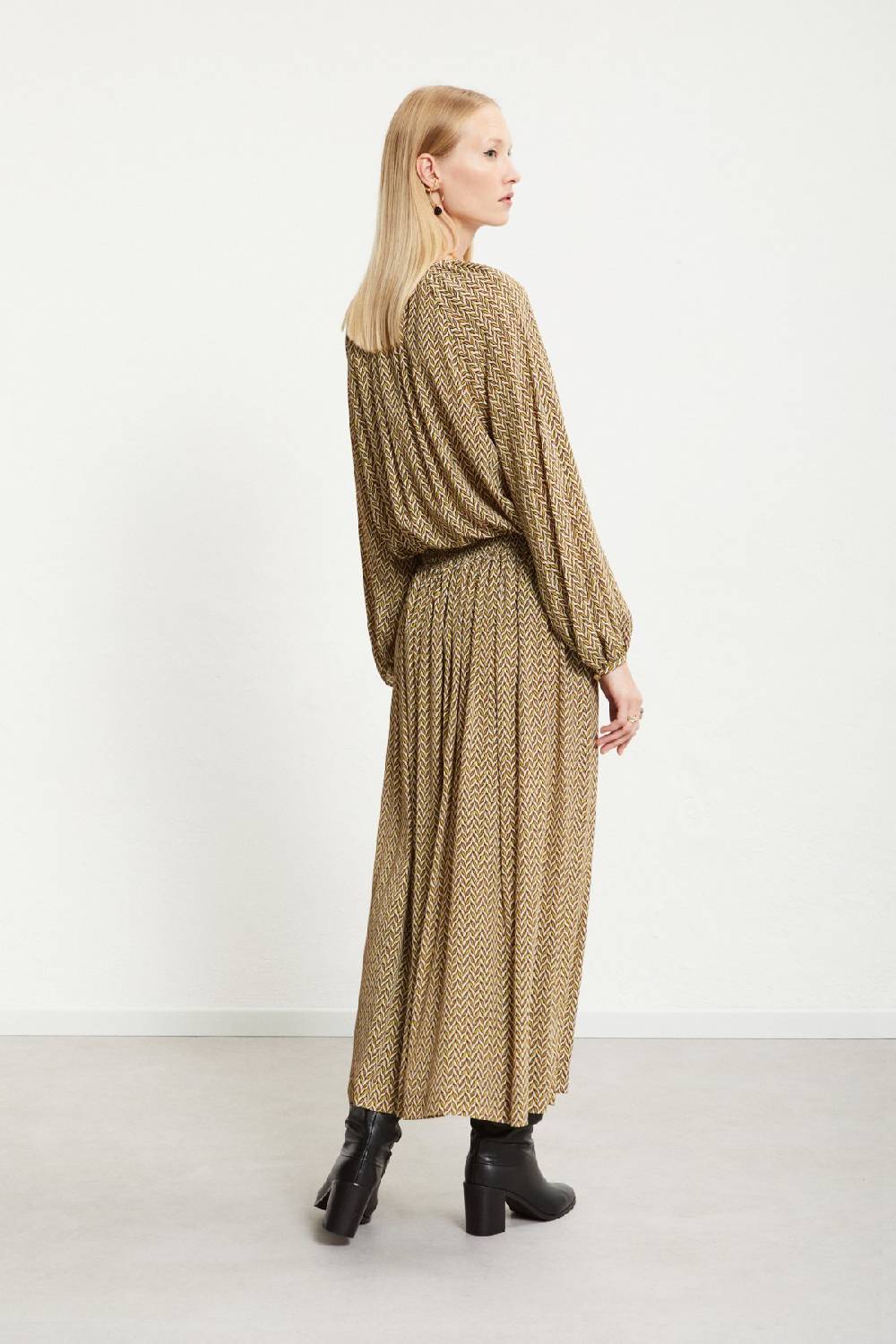 ottod'Ame Viscose long skirt with drawstring Promozione Limitata