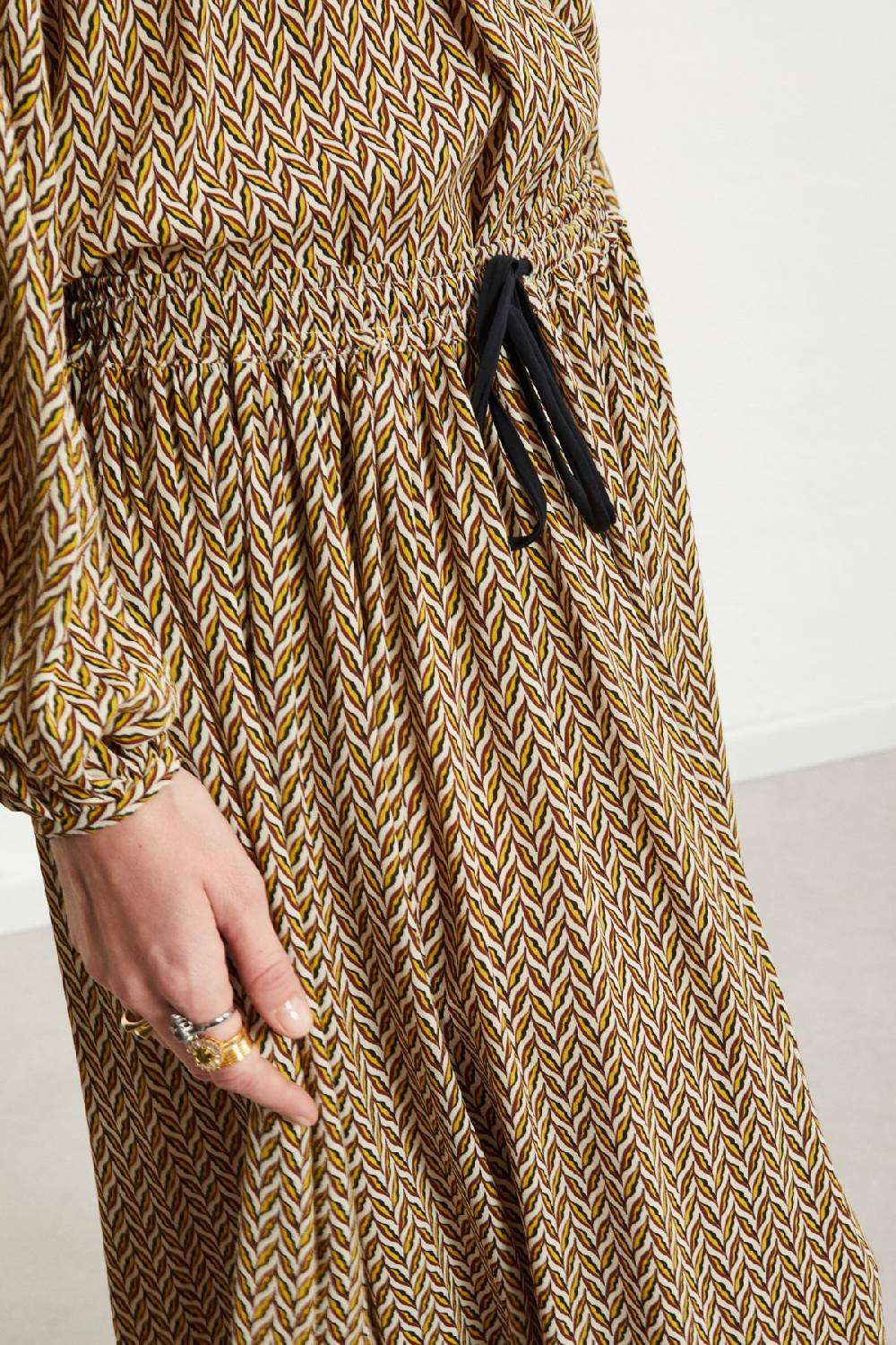 ottod'Ame Viscose long skirt with drawstring Promozione Limitata