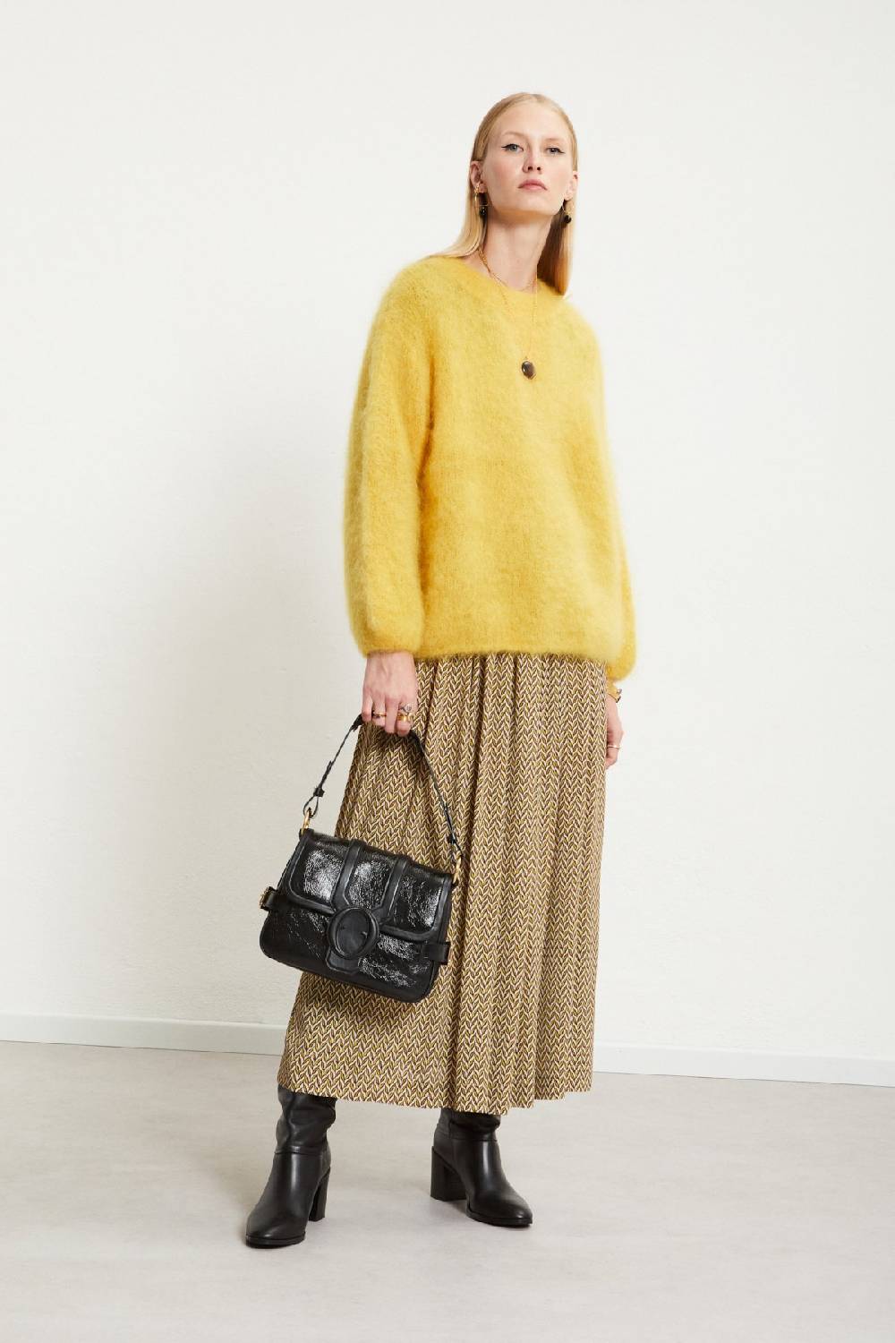 ottod'Ame Viscose long skirt with drawstring Promozione Limitata