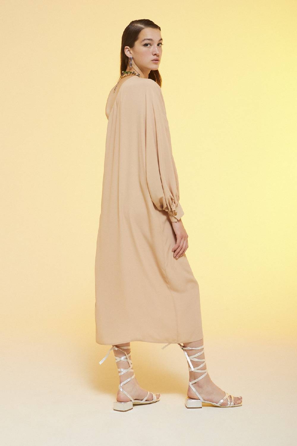 ottod'Ame Silk blend fluid dress Presa