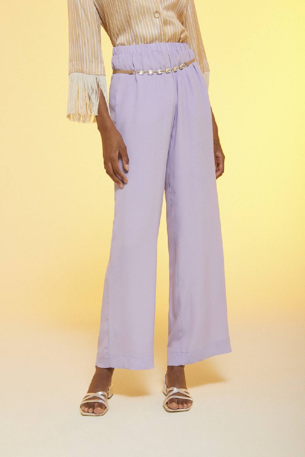 ottod'Ame Silk blend palazzo trousers Economico