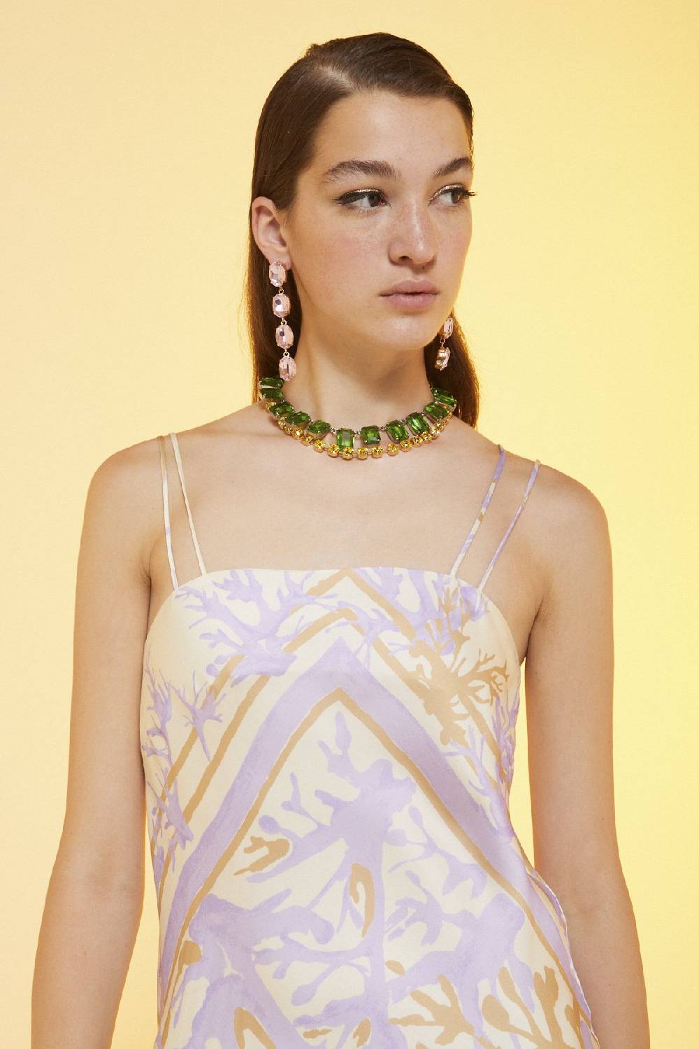 ottod'Ame Printed viscose sarong dress In Saldo