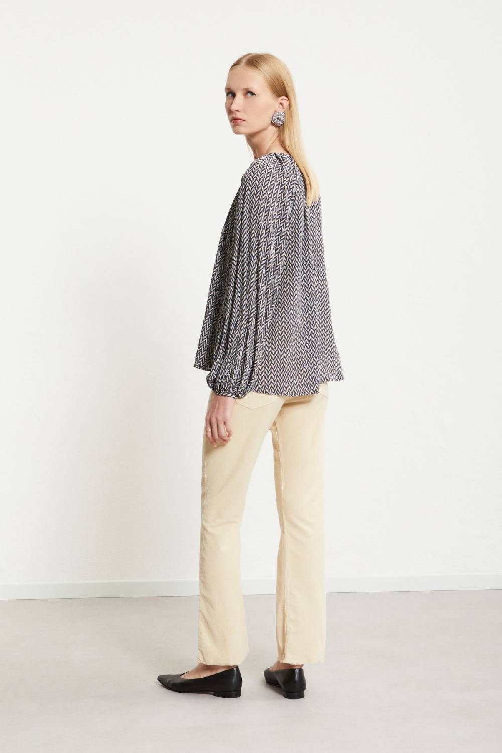 ottod'Ame Velvet anlke lenght trousers Prezzo Ridotto