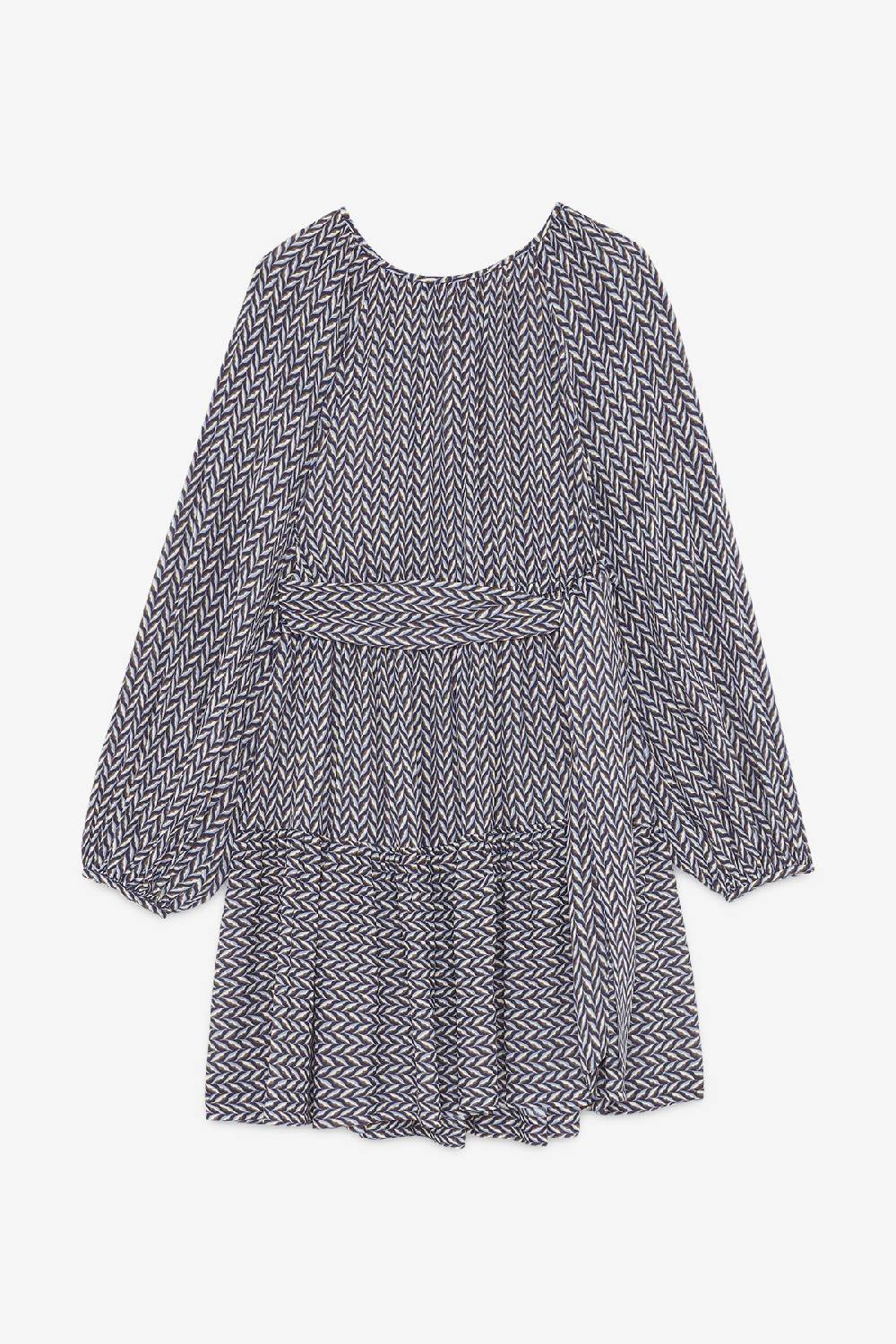ottod'Ame Viscose short dress with sash Sottocosto