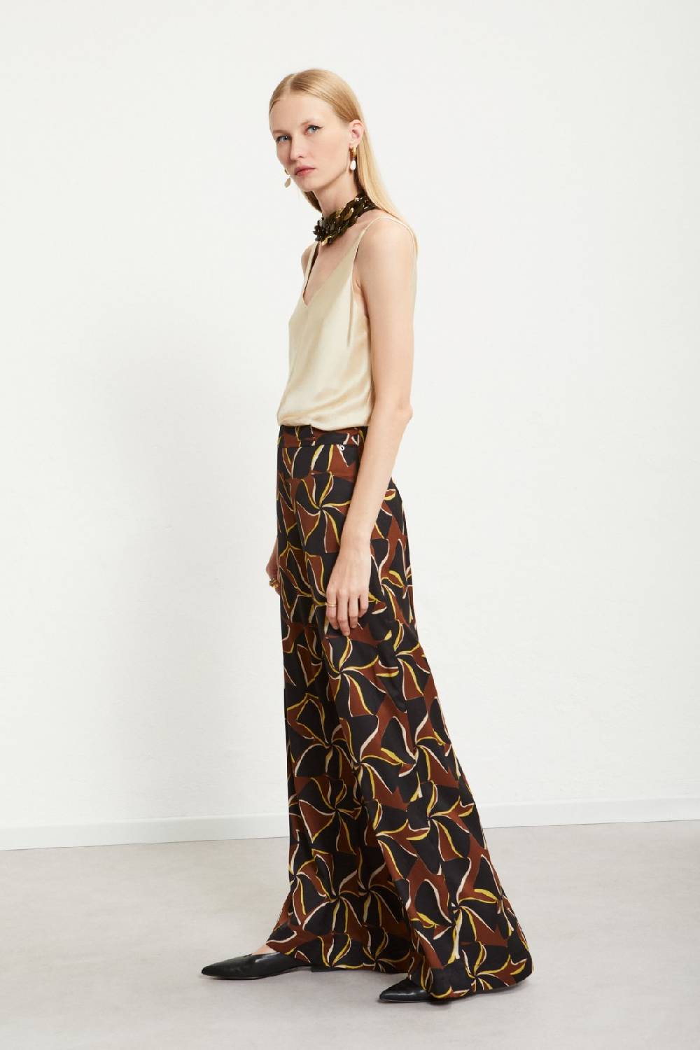 ottod'Ame Viscose palazzo trousers Presa