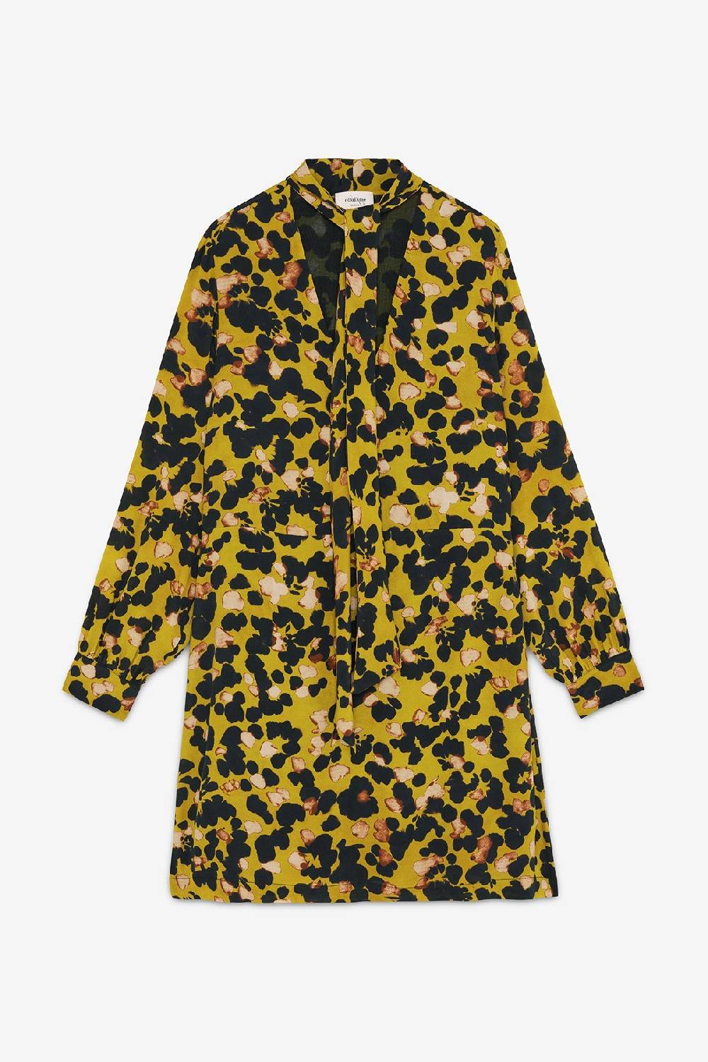 ottod'Ame Viscose short dress with scarf neck In Vendita