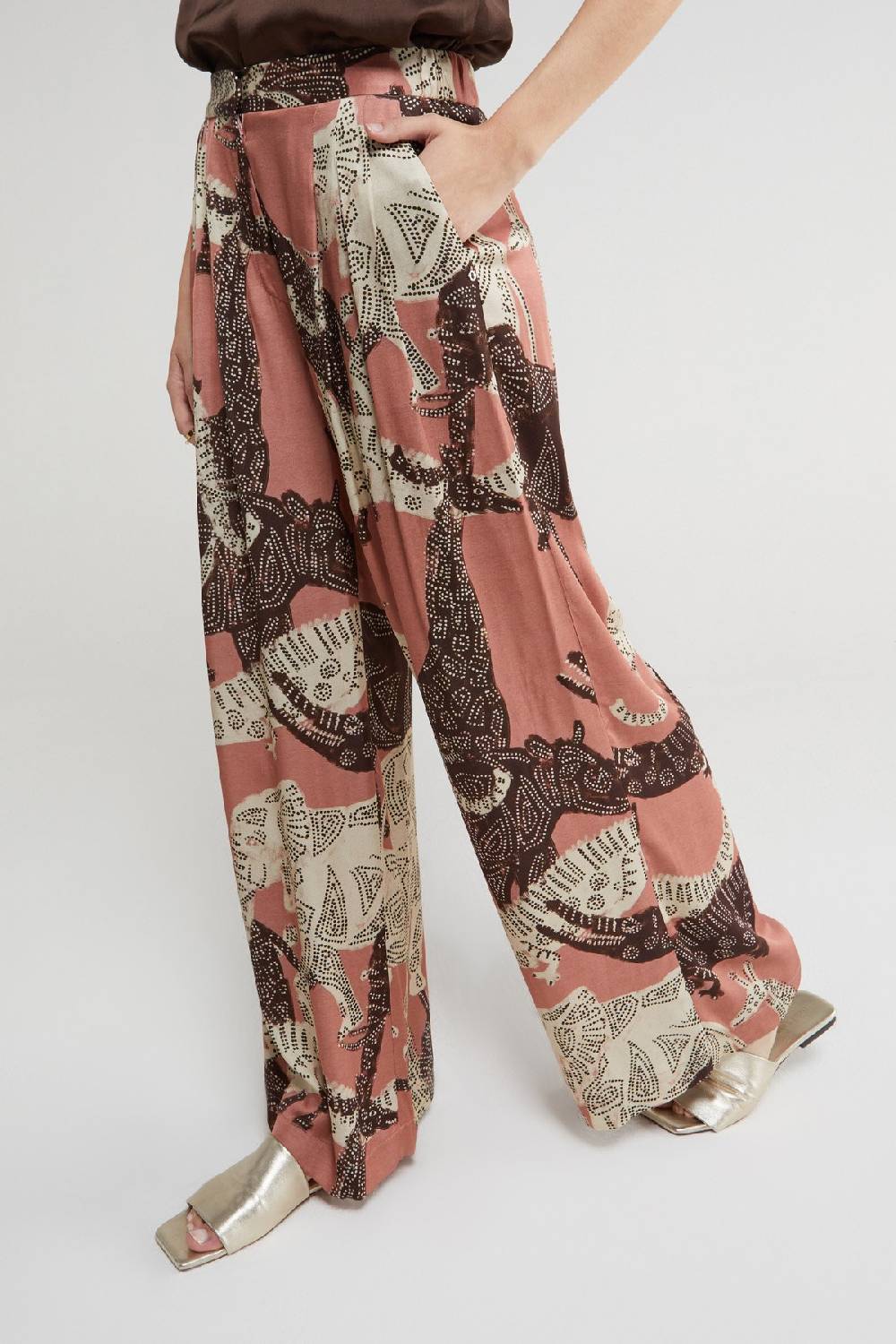 ottod'Ame Viscose palazzo trousers Vendite Flash