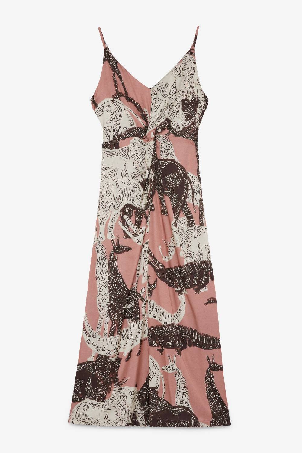 ottod'Ame Viscose long dress with criss-cross Negozio