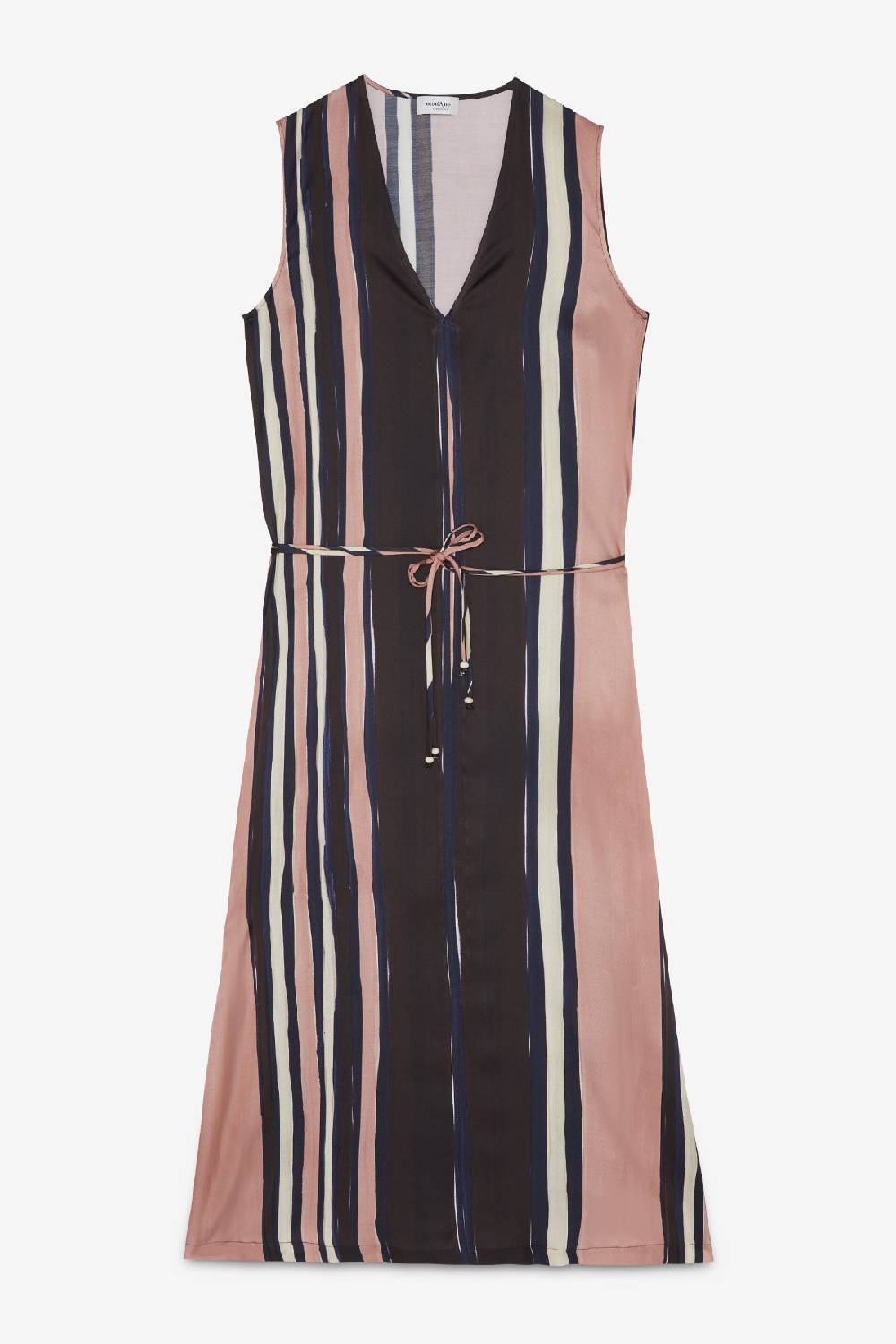 ottod'Ame Sleeveles viscose long dress with belt Moda
