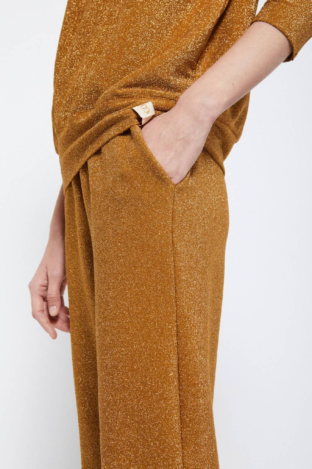 ottod'Ame Viscose trousers with lurex Pezzi Unici