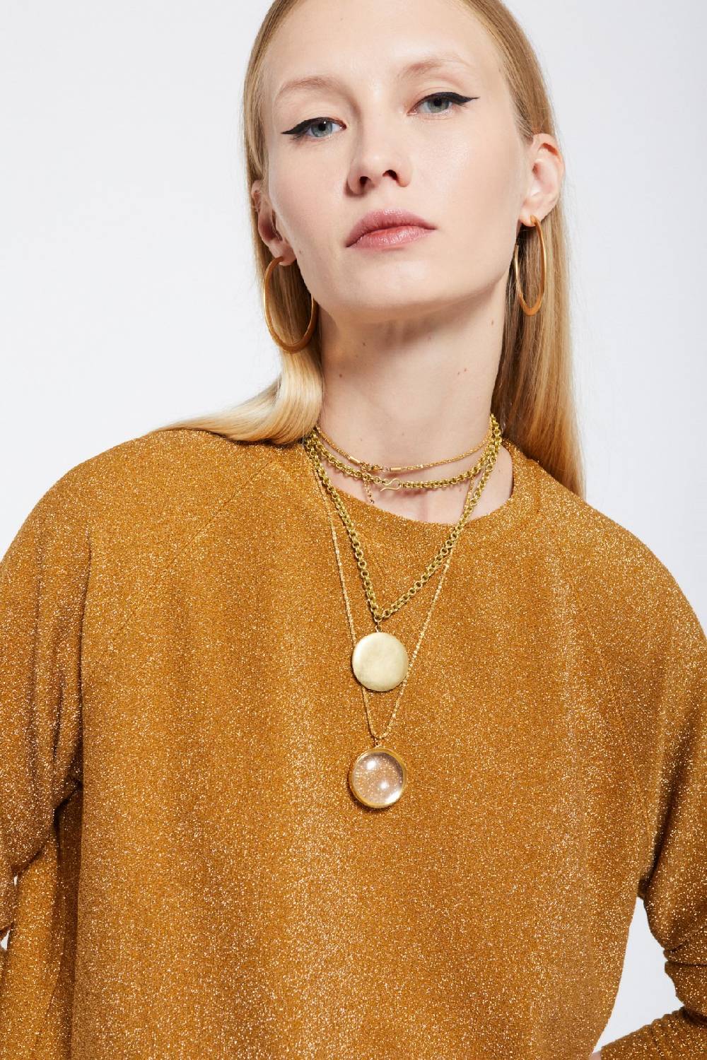 ottod'Ame Viscose blouse with lurex Soddisfazione Garantita