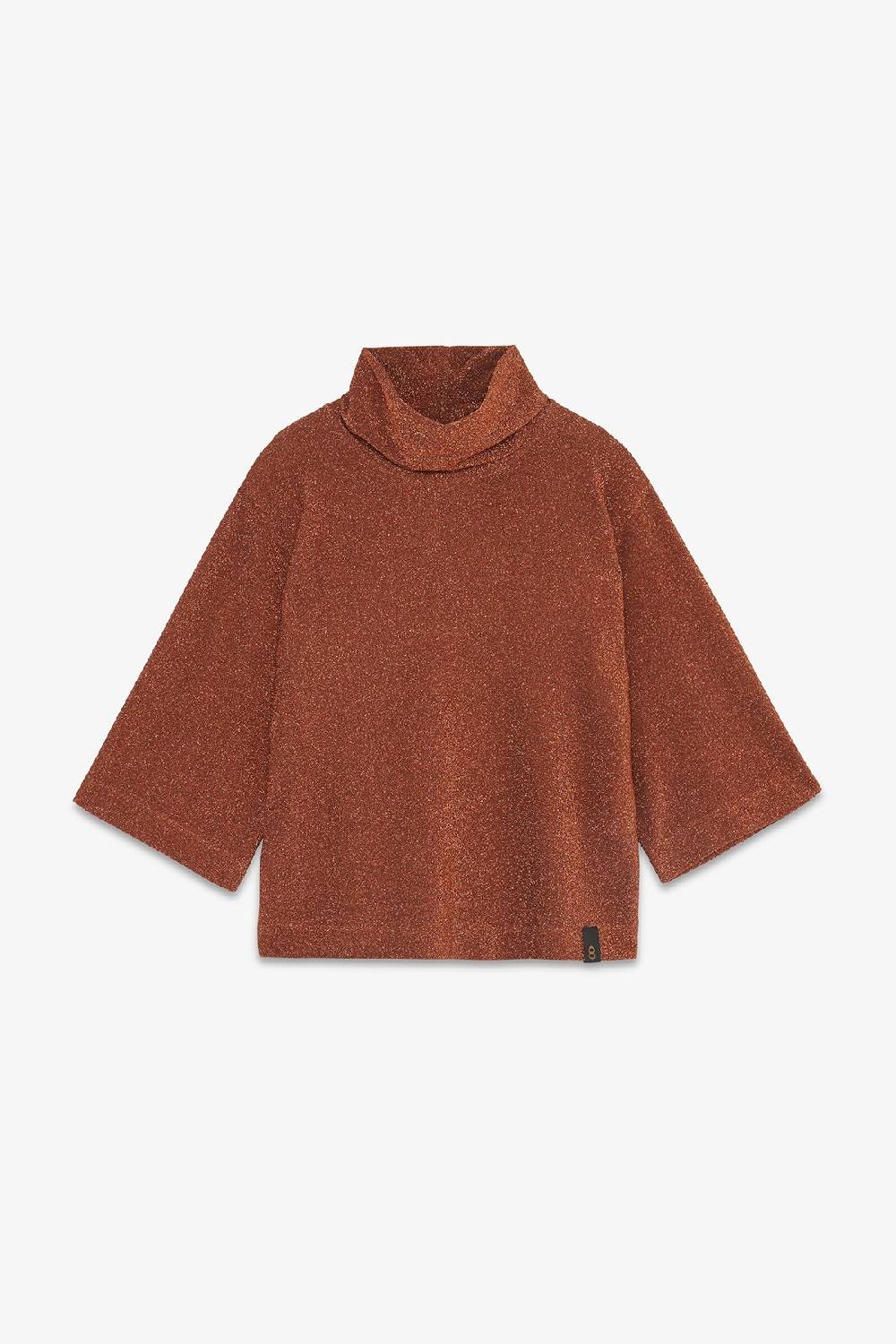 ottod'Ame Viscose blouse with lurex and flared sleeves Acquista Ora